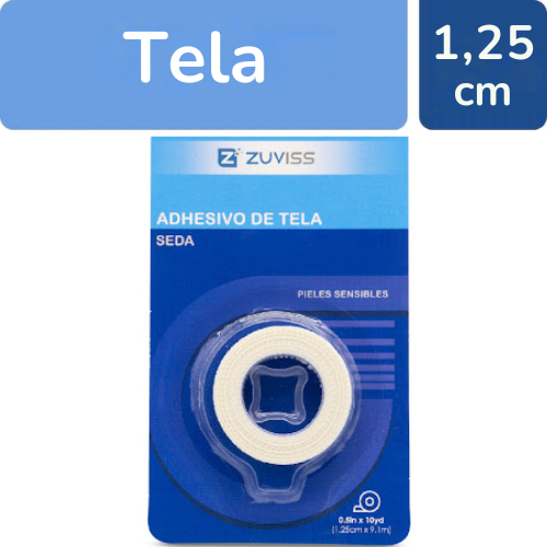 ADHESIVO DE TELA SEDA 1.25CM X 9.10M (ZUVISS)