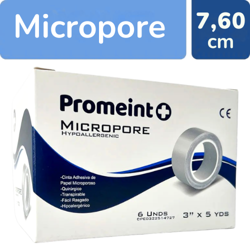 ADHESIVO MICROPORE COLOR BLANCO 3 X 5YDS (PROMEINT)