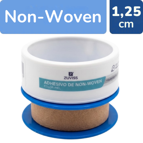 ADHESIVO NON-WOVEN COLOR PIEL 1.25CM X 5M (ZUVISS)