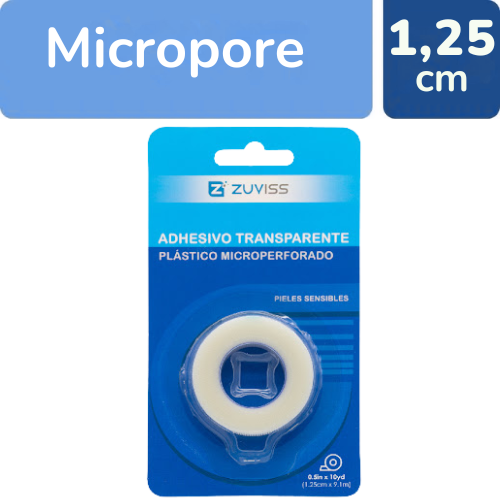 ADHESIVO PLASTICO TRANSPARENTE 1.25CM (ZUVISS)