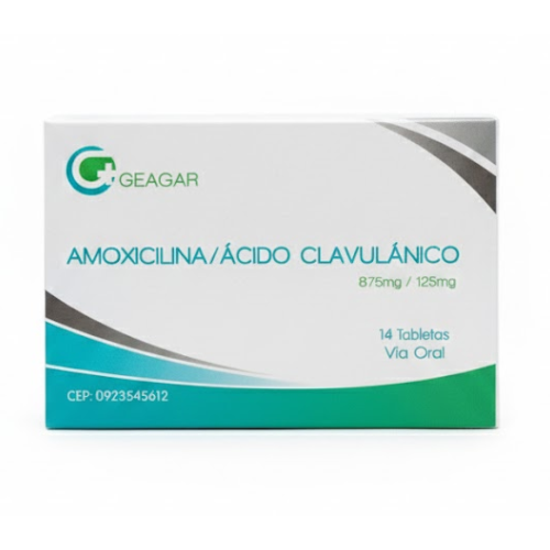 AMOXICILINA ACIDO CLAVULANICO 875-125MG TAB X 14 (GEAGAR)