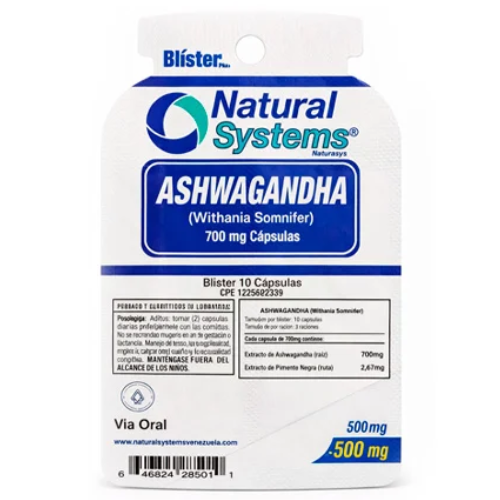 ASHWAGANDHA 700MG CAP X 30 (NATURAL SYSTEMS)