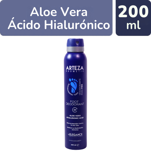 DESODORANTE PARA PIES ALOE VERA SPRAY 200ML (ARTEZA)