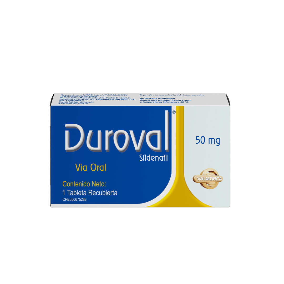 DUROVAL SILDENAFIL 50MG TAB X 2