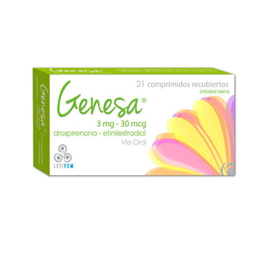 GENESA DROSPIRENONA ETINILESTRADIOL 3-0.03MG TAB X 21