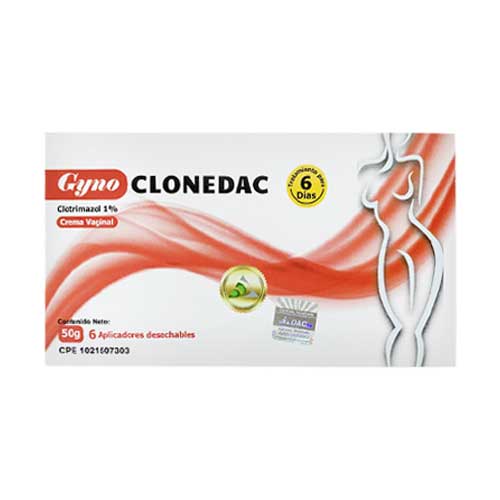 GYNO CLONEDAC CLOTRIMAZOL CREMA VAGINAL 50GR