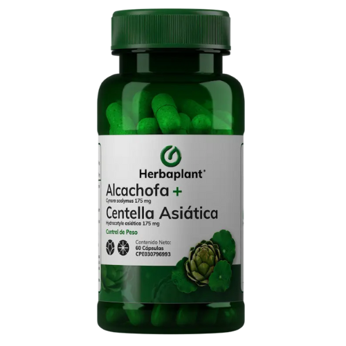 HERBAPLANT ALCACHOFA CENTELLA ASIATICA CAP X 60
