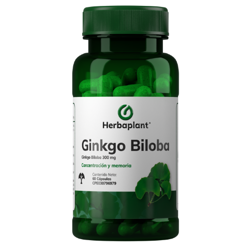 HERBAPLANT GINKGO BILOBA 300MG CAP X 60