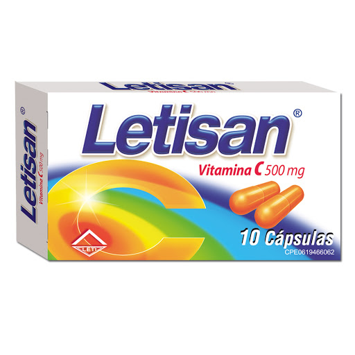LETISAN VITAMINA C 500MG CAP X 10
