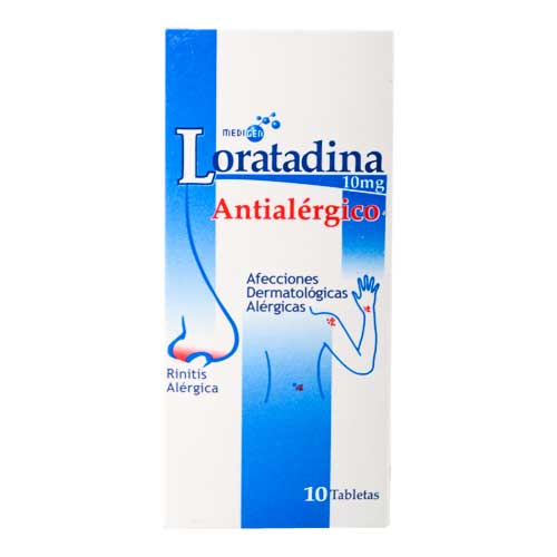 LORATADINA 10MG TAB X 10 (MEDIGEN)