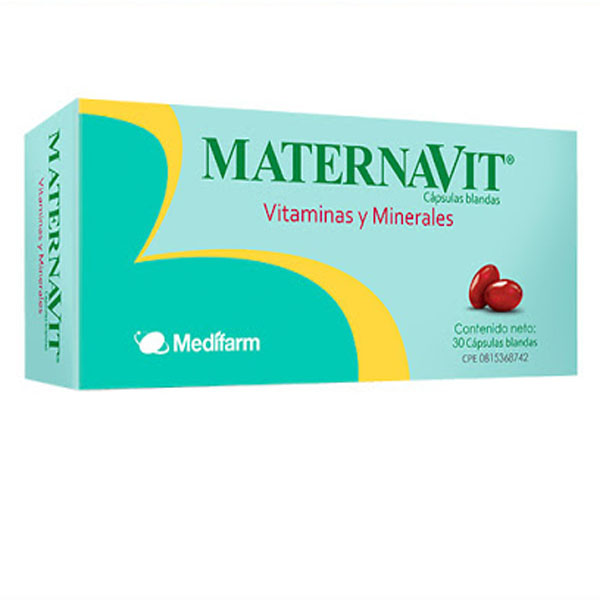 MATERNAVIT VITAMINAS MINERALES CAP BLANDAS X 30