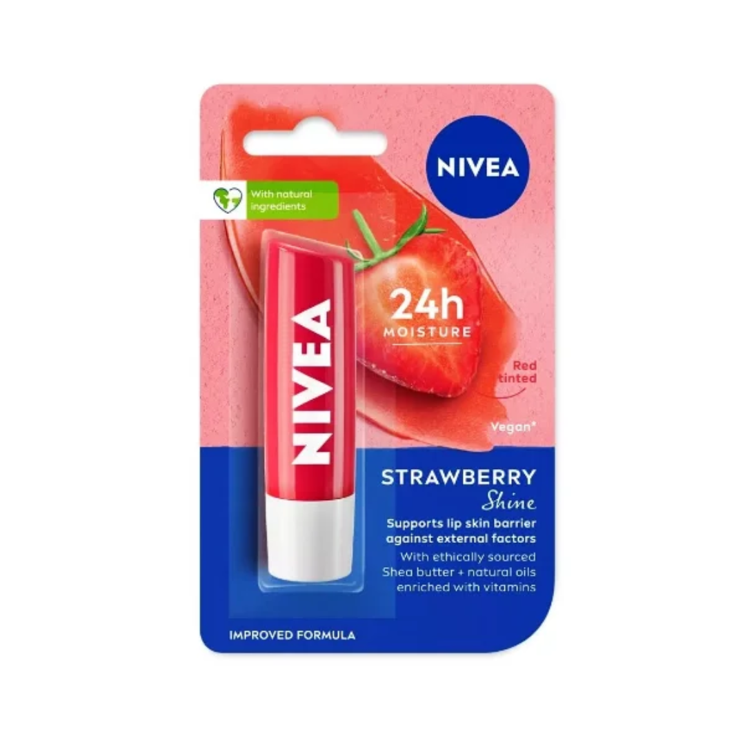 NIVEA PROTECTOR LABIAL STRAWBERRY 4.8GR