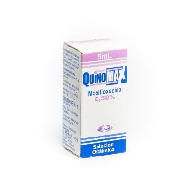 QUINOMAX MOXIFLOXACINA 0.5% SOL OFT 5ML