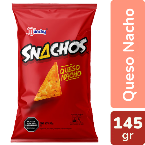 SNACHOS QUESO NACHOS 145GR