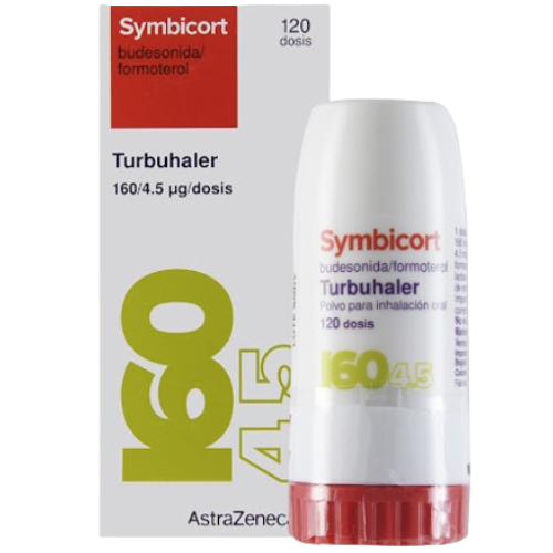 SYMBICORT BUDESONIDA FORMOTEROL 160-4.5MCG 120 DOSIS