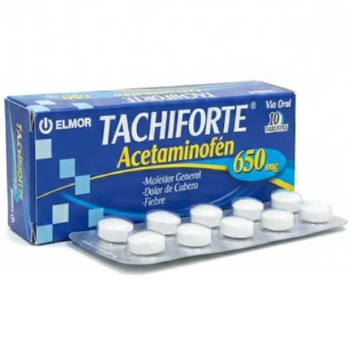 TACHIFORTE ACETAMINOFEN 650MG TAB X 10