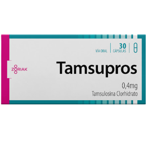 TAMSUPROS TAMSULOSINA 0.4MG CAP X 30