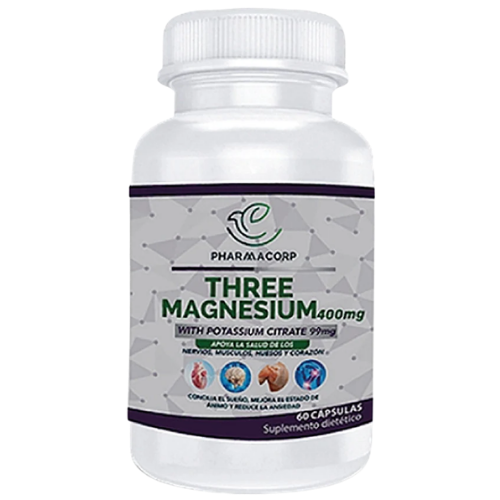 THREE MAGNESIUM POTASIO CAP X 60 (PHARMACORP)