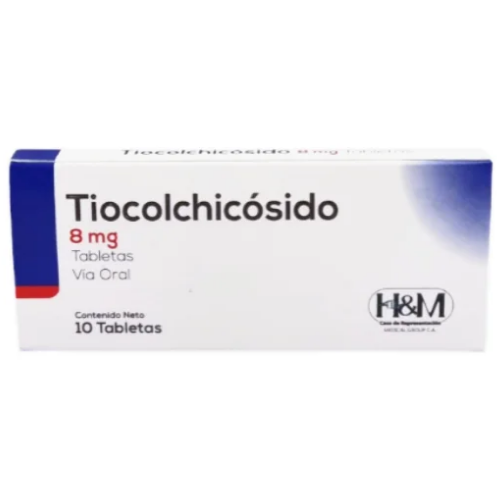 TIOCOLCHICOSIDO 8MG TAB X 10 (H&M)