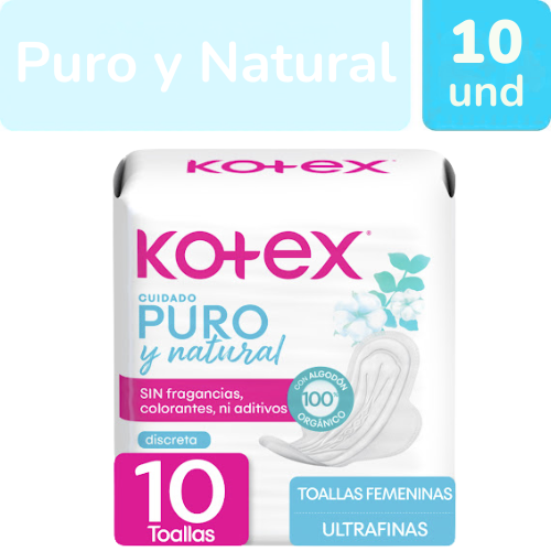 TOALLAS SANITARIAS KOTEX PURO ULTRAFINA X 10