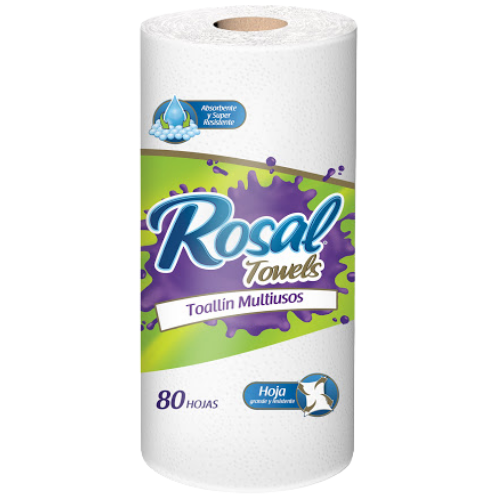 TOALLIN ROSAL X 80 HOJAS