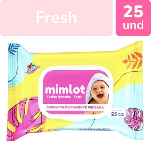 TOALLITAS HUMEDAS MIMLOT FRESH X 25 UND