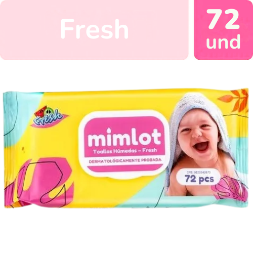 TOALLITAS HUMEDAS MIMLOT FRESH X 72 UND