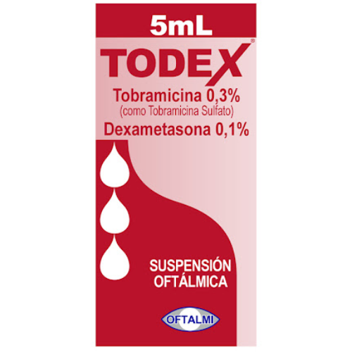 TODEX TOBRAMICINA DEXAMETASONA 0.1-0.3% SOL OFT 5ML
