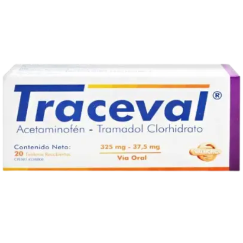 TRACEVAL ACETAMINOFEN TRAMADOL 325-37.5MG TAB X 20