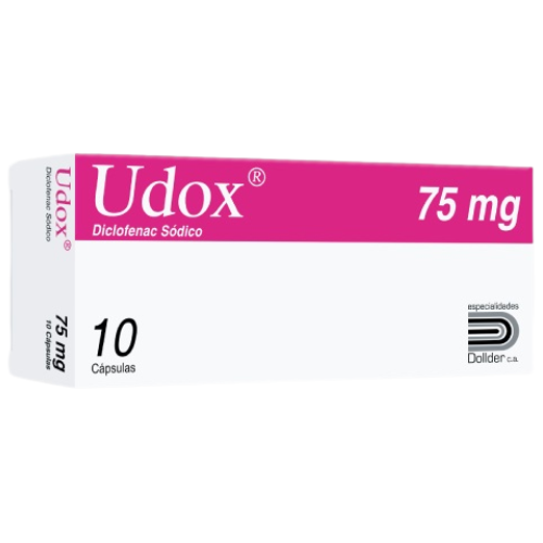 UDOX DICLOFENAC COLESTIRAMINA 75MG CAP X 10
