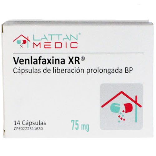 VENLAFAXINA XR CAP 75MG X 14 (LATTAN)