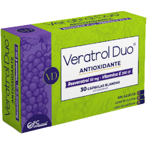 VERATROL DUO RESVERATROL VITAMINA E CAP X 30