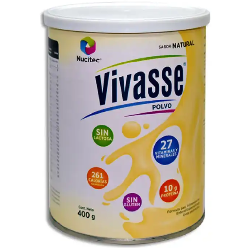 VIVASSE PROTEINA VITAMINAS SIN LACTOSA POLVO 400GR