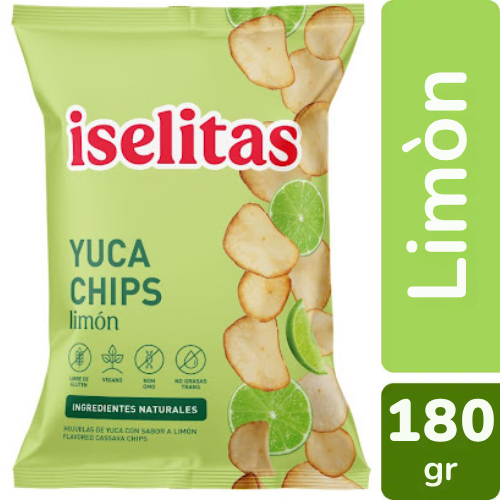 YUCA CHIPS LIMON 180GR