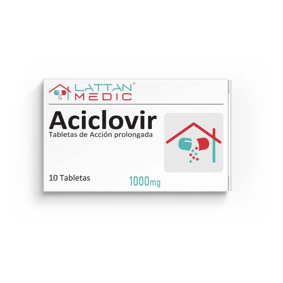ACICLOVIR 1000MG L.P TAB X 10 (LATTAN MEDIC)