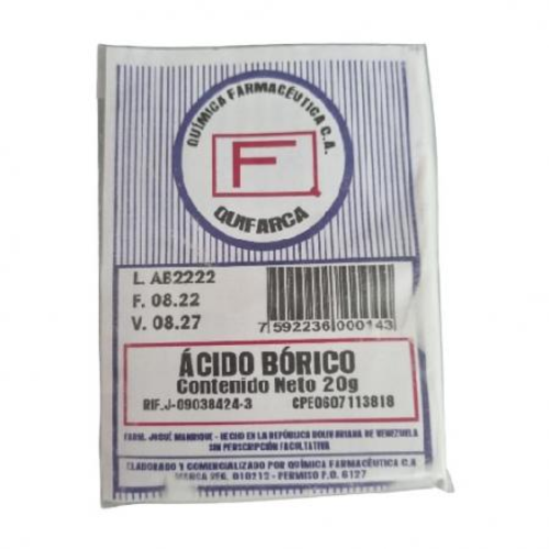 ACIDO BORICO SOBRE 20GR (QUIFARCA)