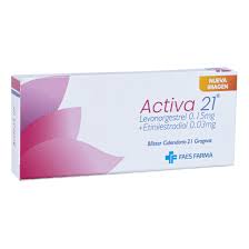 ACTIVA 21 LEVONORGESTREL ETINILESTRADIOL 0.15-0.03MG TAB X 21