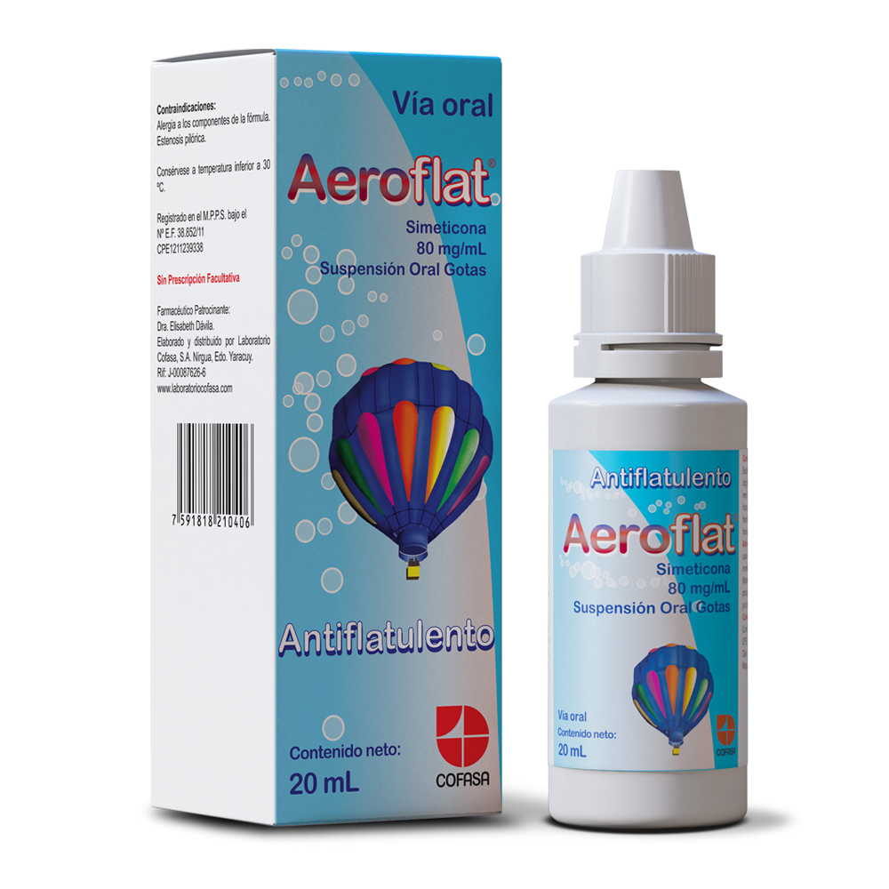 AEROFLAT SIMETICONA 80MG/ML GOTAS 20ML