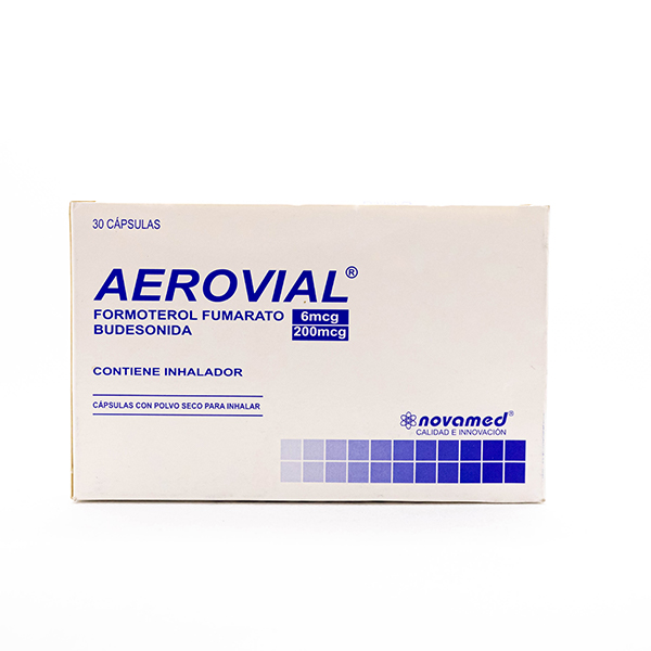 AEROVIAL BUDESONIDA FORMOTEROL 200-6MCG CAP P/ INH X 30