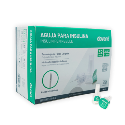 AGUJA PARA LAPIZ DE INSULINA N 32G UND X 100
