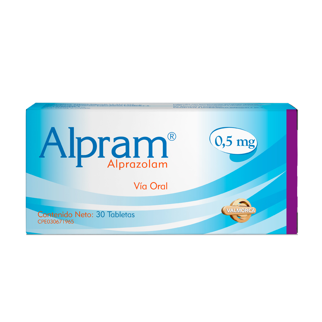 ALPRAM ALPRAZOLAM 0.5MG TAB X 30