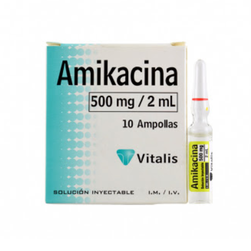 AMIKACINA 500MG AMP I.M-I.V 2ML X 1 (VITALIS)