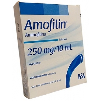 AMOFILIN AMINOFILINA 250MG AMP I.V 10ML X 1