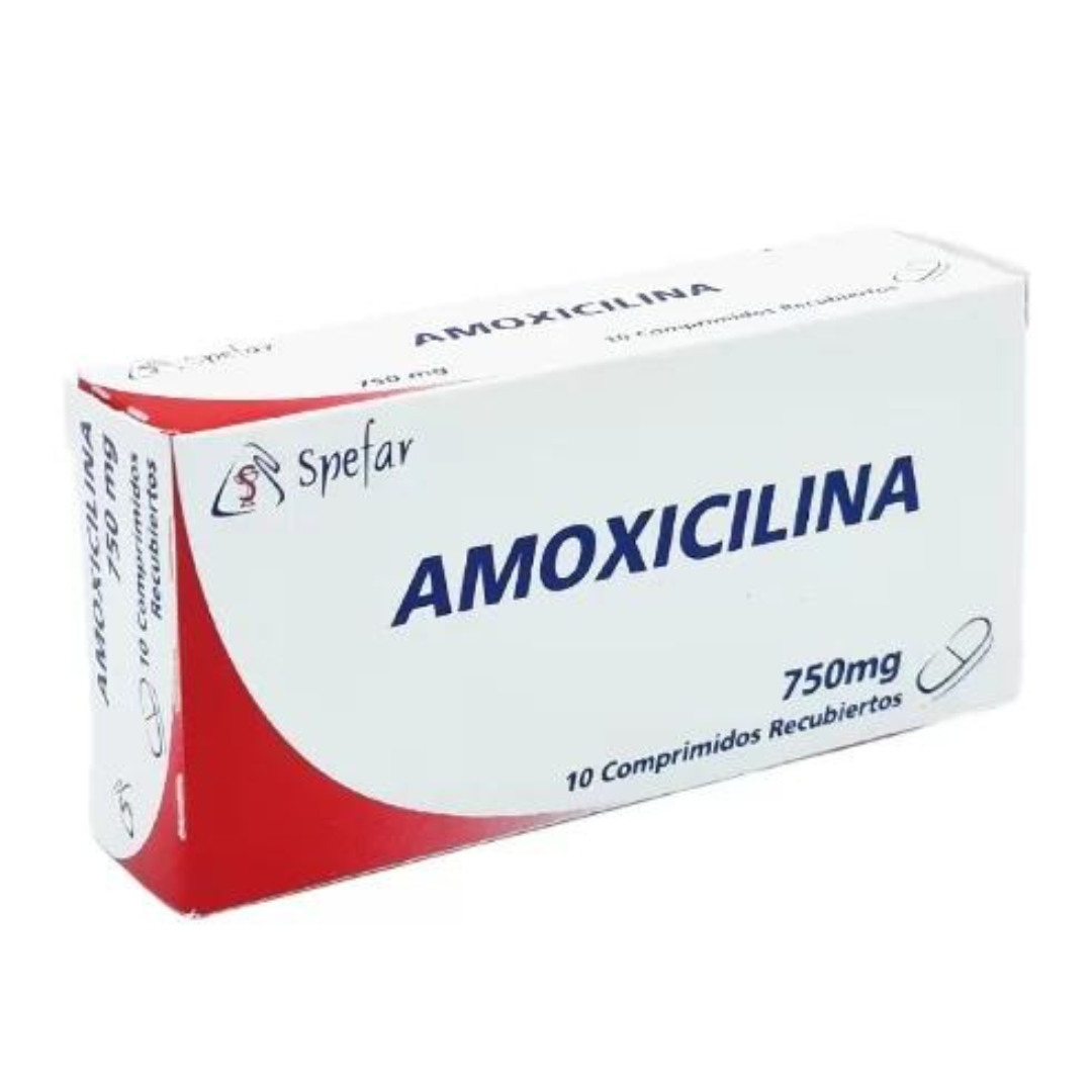 AMOXICILINA 750MG CAP X 10 (SPEFAR)