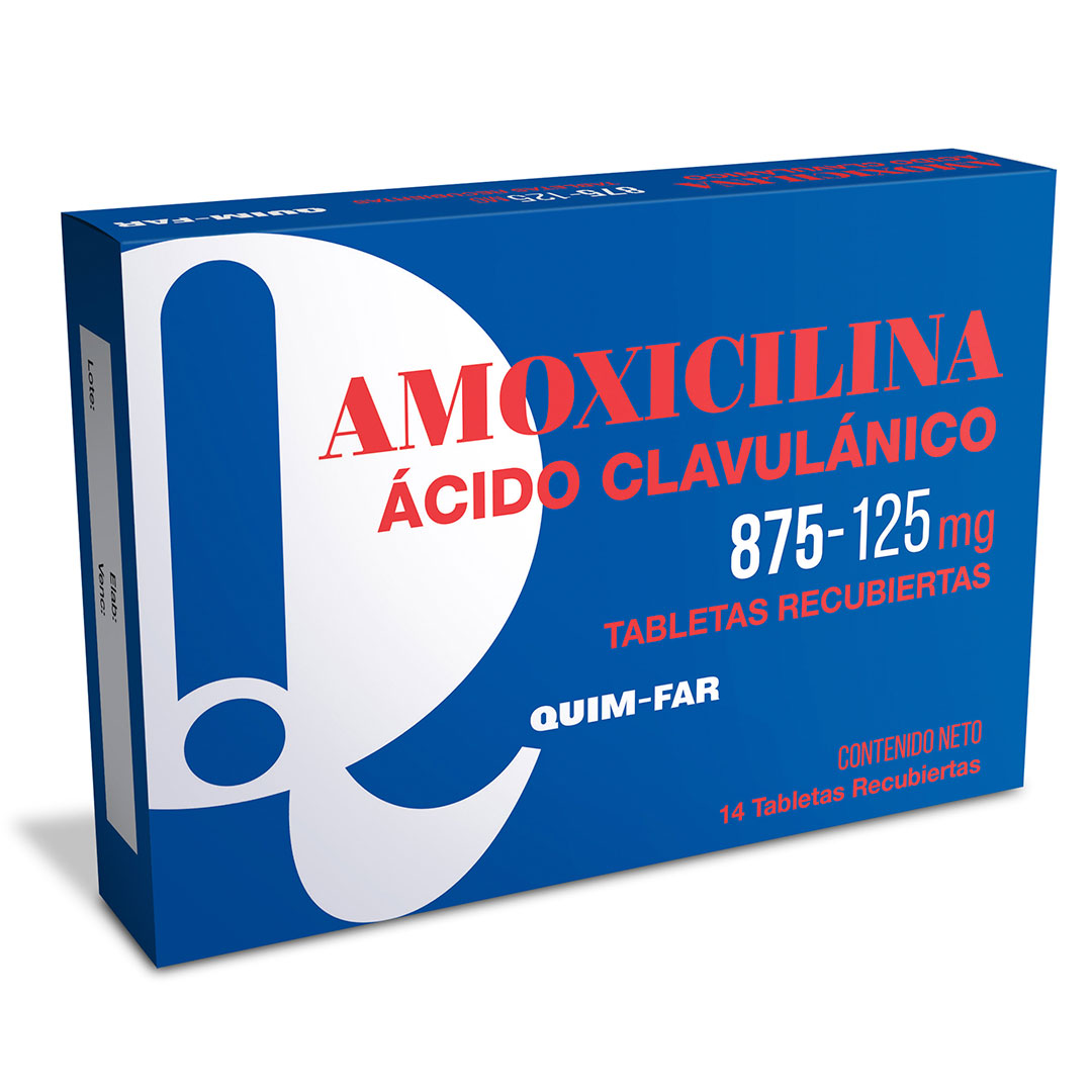 AMOXICILINA ACIDO CLAVULANICO 875-125MG TAB X 14 (QUIM-FAR)