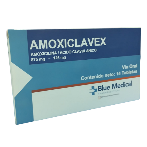 AMOXICLAVEX AMOXICILINA ACIDO CLAVULANICO 875-125MG TAB X 14