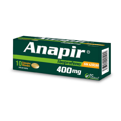 ANAPIR IBUPROFENO 400MG CAP BLANDAS X 10