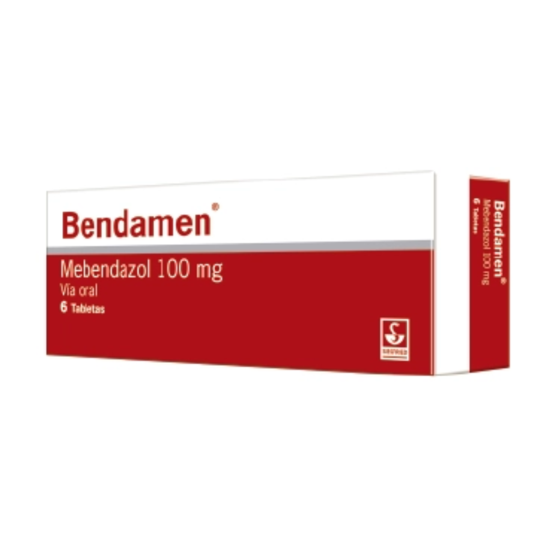 BENDAMEN MEBENDAZOL 100MG TAB X 6