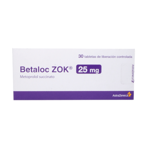 BETALOC ZOK SUCCINATO METOPROLOL 25MG TAB X 30