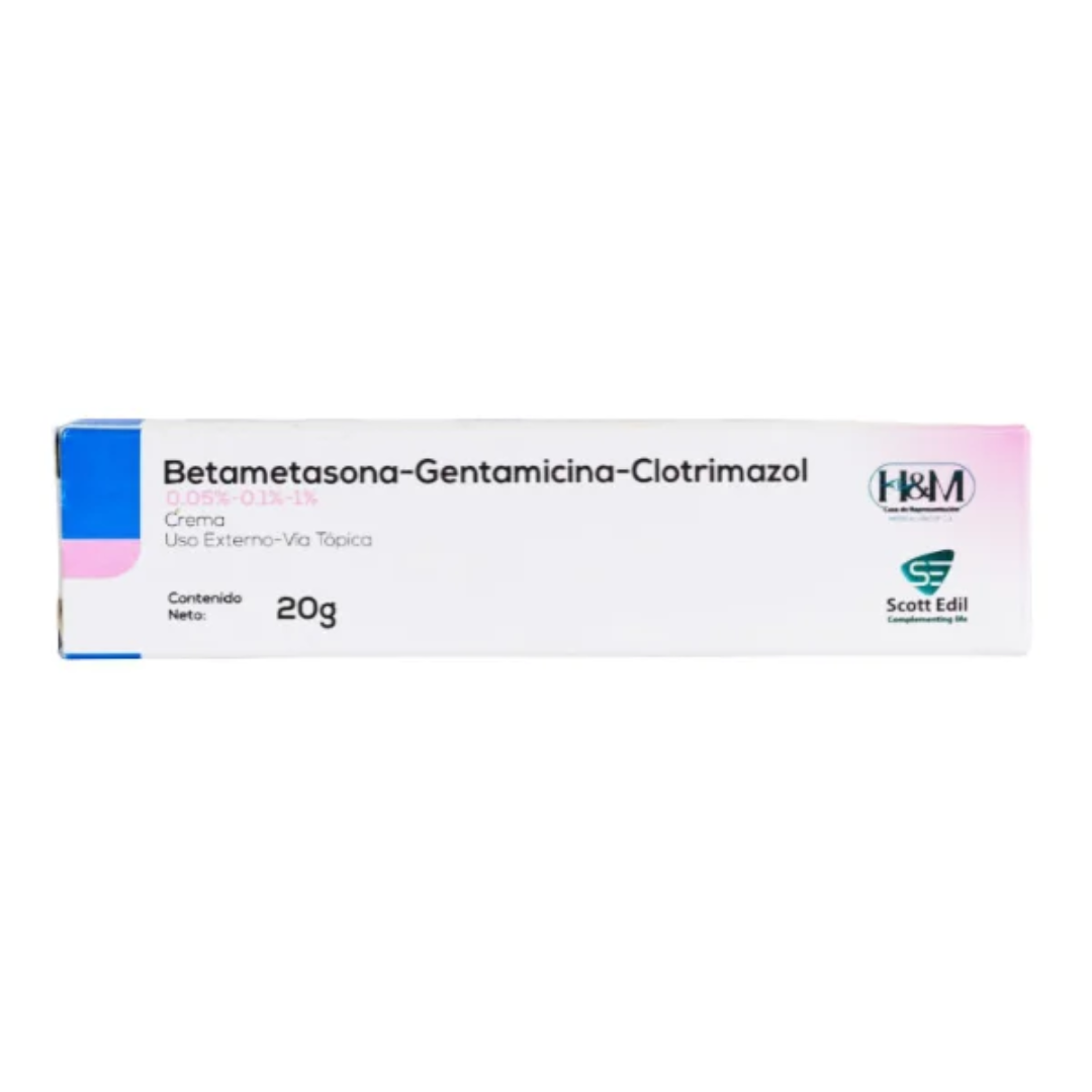 BETAMETASONA GENTAMICINA CLOTRIMAZOL CREMA 20GR (H&M)